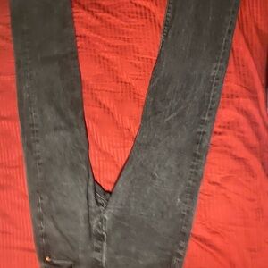 Black Denim Overalls